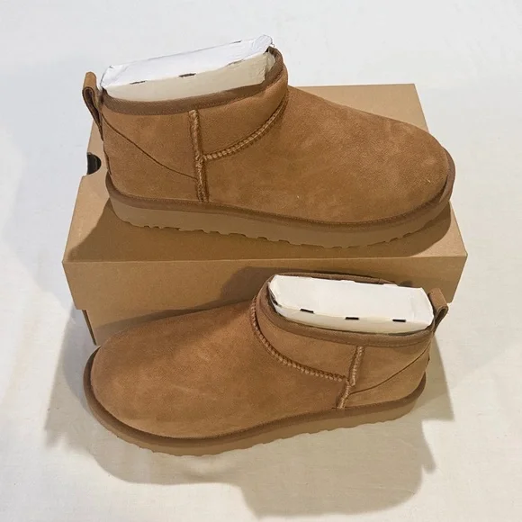 UGG W Classic Ultra Mini Brown Asst Sizes - Picture 1 of 5